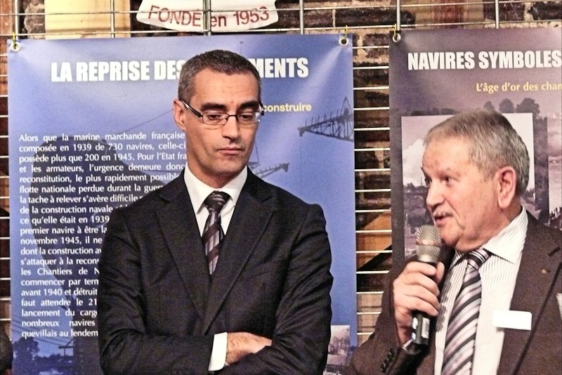 Participation expo 'Les chantiers de Normandie'  salle 'La Grange' à Bihorel  février 2013 Les personnalités de la ville